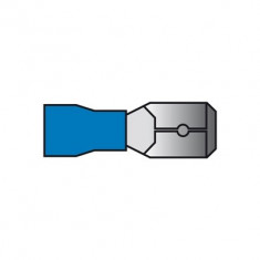 Set 10 papuci electrici Carpoint tip 740 tata 6,3x0,8 mm, lungime 21,3 mm, albastru Kft Auto