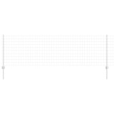 vidaXL Gard și St&acirc;lp Argintiu 0,8 x 10 m Oțel 3336216