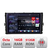 Navigatie Toyota Auris Corolla 2017-2018 Edotec Kit-auris-2017 8 core QLED 2K 16+512GB 360 Android Waze USB Navigatie Internet Youtube Radio