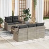VidaXL Set de canapele pentru grădină 6 pcs Gri deschis Rattan poli 3345242