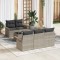 vidaXL Set de canapele pentru grădină 6 pcs Gri deschis Rattan poli 3345242