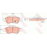 Placute frana Mercedes Sprinter 2-T Bus, 192006, Sprinter 4-T Platou / Sasiu, 192006, V-Class, 1903, Vito Caroserie, 192003, Vw Lt 35 2 Aut, TRW