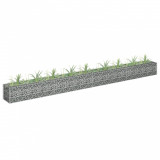 Strat &icirc;naltat gabion, 360 x 30 x 30 cm, otel inoxidabil GartenMobel Dekor, vidaXL