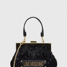 Love Moschino poseta culoarea negru