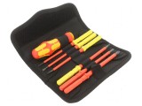 Set de şurubelniţe izolate cu 5 bucăţi, 1kVAC Phillips şi plată &icirc;n etui