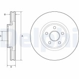 Disc frana Ford Edge, Galaxy 3 (Ck) 01.15-, Galaxy Mk 3 Van (Ck), S-Max (Cj, punte fata, 316x32, ventilat, DELPHI
