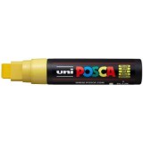 Marker UNI PC-17K 15. 0 mm, varf tesit, galben, Posca
