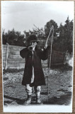 Copil de taran cu bici, anii&#039; 30// reproducere de epoca, Romania 1900 - 1950, Portrete