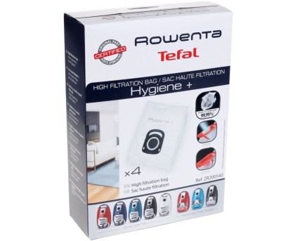 Set 4 saci aspirator GROUPE SEB ZR200540, pentru Rowenta Tefal Calor Moulinex foto
