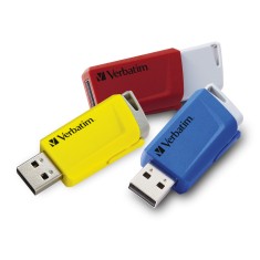 MEMORIE USB VERBATIM StoreNClick 3X16GB USB 3.0 ROSU/NEGRU/GALBEN &quot;49306&quot; (TIMBRU VERDE 0.03 LEI)