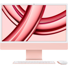 Sistem Desktop PC All-In-One Apple iMac 24" (2023), 4.5 K, Apple M3 8‑core CPU, 8GB RAM, SSD 512GB, Apple M3 10-core GPU, macOS Sonoma, INT KB, Pink