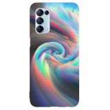 Husa compatibila cu Oppo A5 (2020) model Neon Holo, Silicon, TPU, Viceversa, Transparent, Carcasa