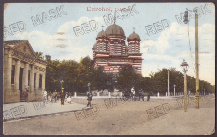 4840 - DOROHOI, Botosani, Cathedral, Romania - old postcard - used - 1916