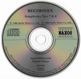Ludwig van Beethoven: Simfoniile 7 &amp; 4 CD - Zagrebačka Filharmonija, Richard Edlinger (Naxos)