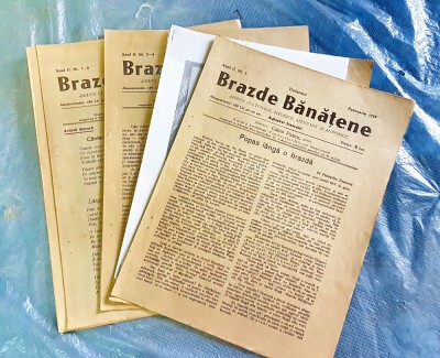 E445B-6 REVISTE vechi BRAZDE BANATENE 1939-Director CAIUS PASCU. TIMISOARA TIPOGRAFIA EMINESCU. PRET PE BUCATA. foto
