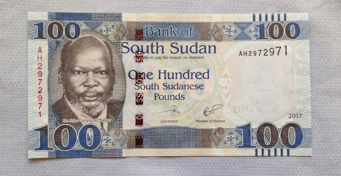 South Sudan / Sudanul de Sud - 100 Pounds (2017)