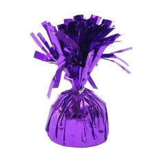 Greutate pentru baloane cu heliu, flippy, din folie cu franjuri, 170g, 13 x 5 x 3 cm, mov