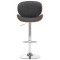 Scaun de bar, gri, material textil - 2