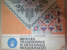 BRODERII TRADITIONALE SI ARTIZANALE MOLDOVENESTI de ELENA NIOTA IBRIAN , NICOLAE DUNARE , Bucuresti 1984 foto