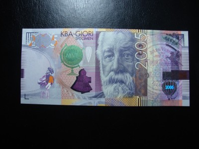 KBA-GIORI JULES VERNE SPECIMEN 2005 UNC foto