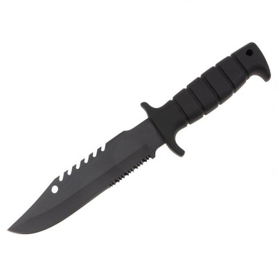 Cutit tactic, IdeallStore&amp;reg;, Ultimate Survival, 29 cm, Negru foto