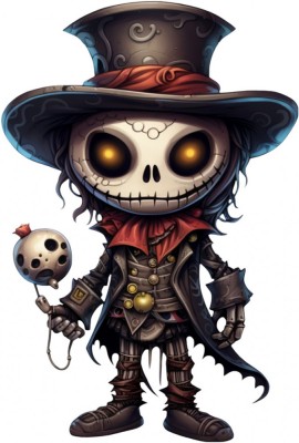 Sticker decorativ, Halloween, Negru, 88 cm, 1337STK-2 foto