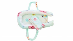 Baby Nest Somnart: Cosulet bebelusi + Salteluta 42x84x2 cm + Paturica 70x70 cm model Fluturi