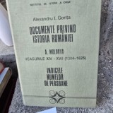 Documente privind istoria Romaniei. A. Moldova veacurile XIV-XVII (1384-1625). indicele numelor de persoane - Alexandru I. Gonta