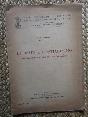 EM. PANAITESCU - LATINITA E CRISTIANESIMO foto
