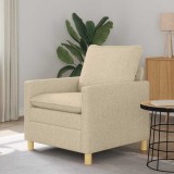 vidaXL Canapea Crem Țesătură 42028753