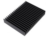 Radiator Extrudat cu Aripioare Negru 75x100x15mm