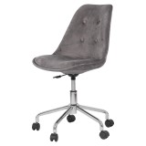 Cumpara ieftin Scaun birou copii OFF 333, ergonomic, catifea, inaltime reglabila, baza cromata, pivotant, 80 kg