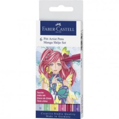 PITT ARTIST PEN MANGA SET 6 SHOJO 2019 FABER-CASTELL foto