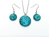 Seturi pandantiv si cercei sparkle - handmade