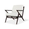 Fotoliu Relaxare Modern Stofa/Piele, Lemn Fag, 74x80x83 cm, Montat, Maxim 130kg