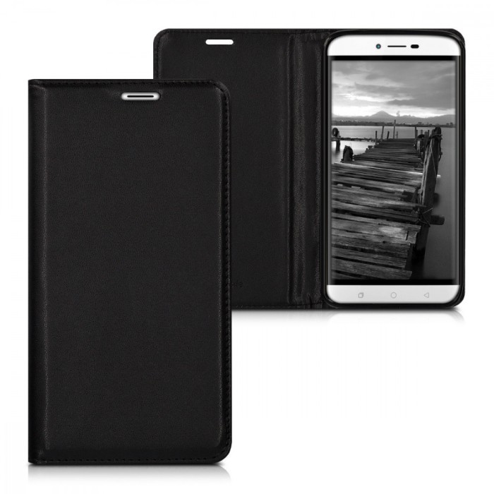 Husa pentru Coolpad Torino, Piele ecologica, Negru, 40287.01