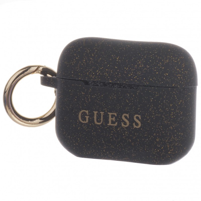 Husa TPU Guess pentru Airpods Pro, Neagra GUACAPSILGLBK