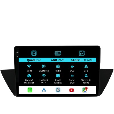 Navigatie Dedicata BMW X1 E84 (2009-2015),QuadCore, 10Inch, 4Gb Ram, 64Gb Stocare, Carplay foto