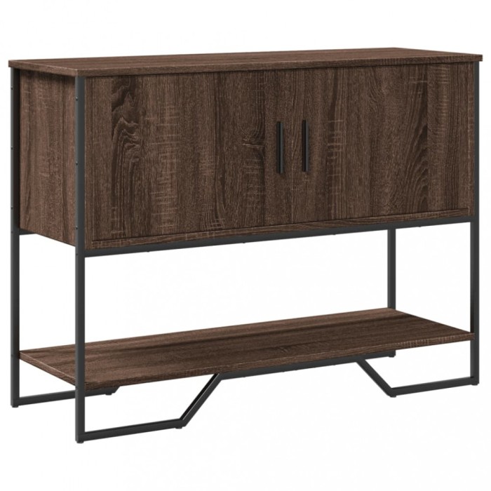 vidaXL Măsuță consolă, stejar maro, 100x35x74,5 cm, lemn prelucrat 848538
