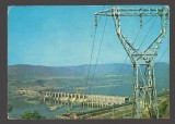 CPIB 23597 CARTE POSTALA - SISTEMUL HIDROENERGETIC SI DE NAVIGATIE PORTILE DE FIER, CIRCULATA1976, STAMPILE, TIMBRU