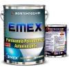 Pachet Pardoseala Poliuretanica Autonivelanta “Emex” - Negru - Bid. 20 Kg + Intaritor 7.60 Kg