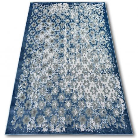 Covor acril Yazz 7006 Orient gri și albastru si fildeş, 240x330 cm