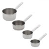 Set Recipiente Măsurătoare, Model, Capacitate 60ml, 80ml, 125ml, 250ml, Oțel Inoxidabil, 4 Bucăți, Oem