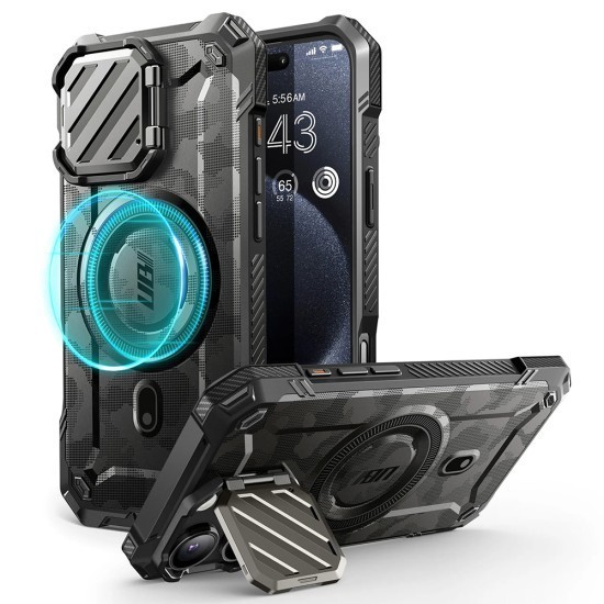 Husa pentru iPhone 16 Pro Max - Supcase Unicorn Beetle XT MagSafe - Camo Gray
