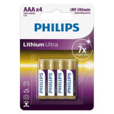 Baterie Lithium Ultra Lr3 Aaa Blister 4 Buc Philips, Oem