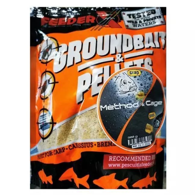 Mix Groundbait &amp; Micropelete Feeder X Method &amp; Cage 900g