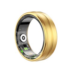 Smart ring unisex premium Techsuit, 62.2mm, QRing, auriu, R06 foto