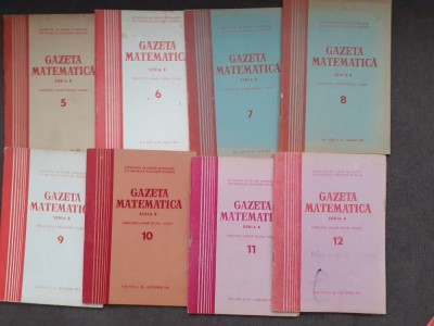 GAZETA MATEMATICA NR 5-12/1973 8 NUMERE CONSECUTIVE foto