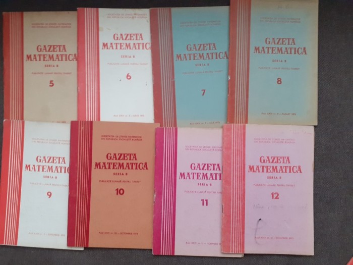GAZETA MATEMATICA NR 5-12/1973 8 NUMERE CONSECUTIVE