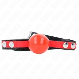 Kink Collar &amp; Gag-Gag cu Bilă Soft Tpe 4 cm, Model 4, 60 X 2 cm